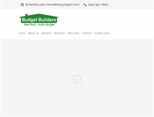 Tablet Screenshot of budgetbuilders.com